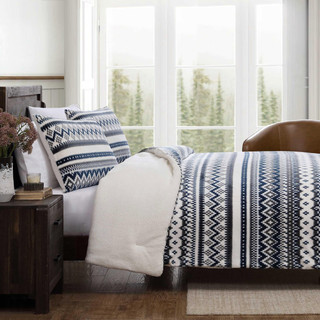 Thumbnail 16: Eddie Bauer Shelton Fair Isle Reversible Comforter-Sham Set 