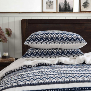 Thumbnail 13: Eddie Bauer Shelton Fair Isle Reversible Comforter-Sham Set 