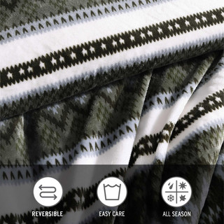 Thumbnail 26: Eddie Bauer Shelton Fair Isle Reversible Comforter-Sham Set 