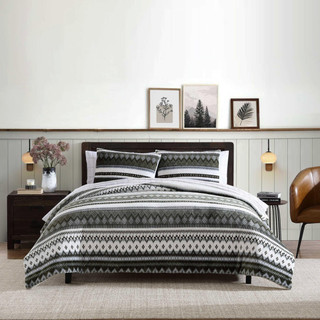 Thumbnail 2: Eddie Bauer Shelton Fair Isle Reversible Comforter-Sham Set 