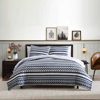 Thumbnail 3: Eddie Bauer Shelton Fair Isle Reversible Comforter-Sham Set 