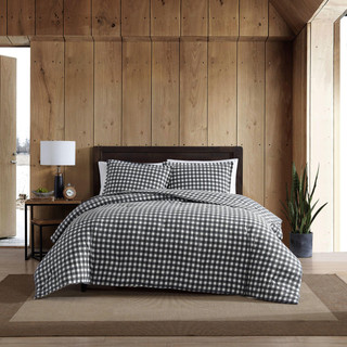 Thumbnail 2: Eddie Bauer Preston Flannel Duvet Cover Set 