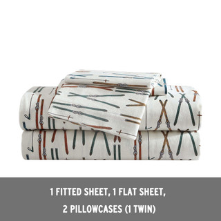 Thumbnail 27: Eddie Bauer Ski Line Flannel Sheet Set 
