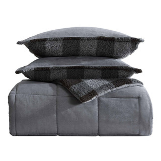 Thumbnail 26: Eddie Bauer Cabin Plaid Microfiber Comforter & Sham Set 