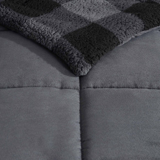 Thumbnail 23: Eddie Bauer Cabin Plaid Microfiber Comforter & Sham Set 