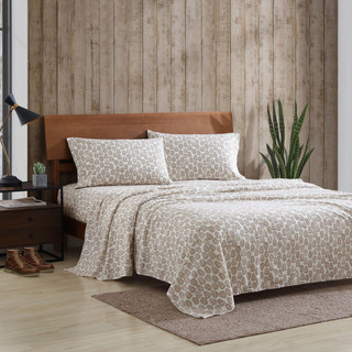 Thumbnail 1: Eddie Bauer Little Creek Pine Cone Flannel Sheet Set 