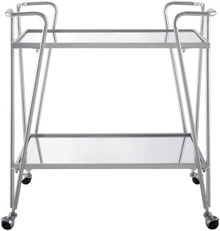 Thumbnail 3: Linon Linon Victory Silver Mid-Century Bar Cart 