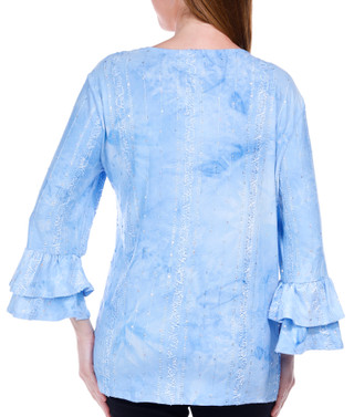 Thumbnail 3: Coral Bay Coral Bay Womens Sequin Embellished 3/4 Sleeve Top 