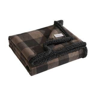 Thumbnail 2: Eddie Bauer Cabin Plaid Reversible Throw 