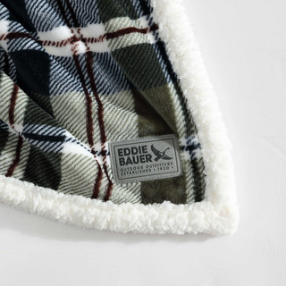 Thumbnail 4: Eddie Bauer Trailhead Plaid Reversible Throw 