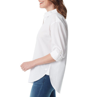 Thumbnail 3: Gloria Vanderbilt Gloria Vanderbilt Womens Solid 3/4 Sleeve Buttoned Shirt 