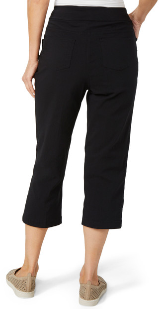 Thumbnail 3: Erin London Erin London Womens Solid Pull-On Capris 