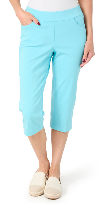 Thumbnail 3: Erin London Erin London Womens Solid Pull-On Capris 