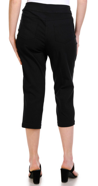Thumbnail 4: Erin London Erin London Womens Solid Pull-On Capris 