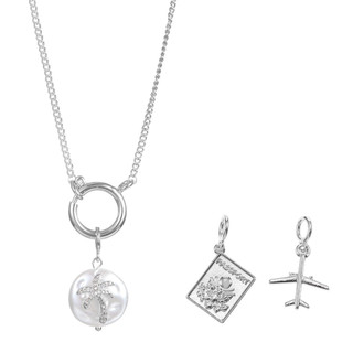 Thumbnail 2: City by City City By City Travel Charm Chain Necklace 