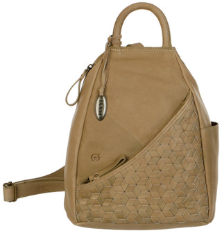 Thumbnail 1: Born Born Genuine Leather Woven Sling Bag 