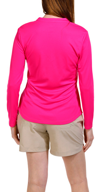 Thumbnail 8: REEL LEGENDS Reel Legends Womens Solid Freeline Mandarin Long Sleeve Top 