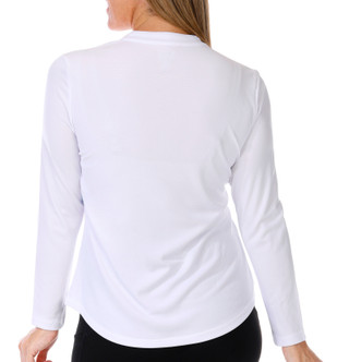 Thumbnail 2: REEL LEGENDS Reel Legends Womens Solid Freeline Mandarin Long Sleeve Top 