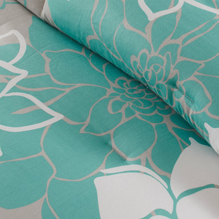 Thumbnail 6: Madison Park Madison Park Lola Aqua 7-pc. Comforter Set 
