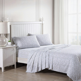 Thumbnail 2: Laura Ashley Laura Ashley Bramble Vine Cotton Sateen Sheet Set 