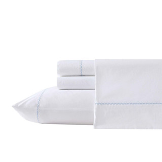 Thumbnail 7: Laura Ashley Laura Ashley Scallop Embroidered Cotton Percale Sheet Set 