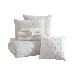 Thumbnail 16: Tommy Bahama Art Of Palms Cotton Comforter 8-Pc. Bed Set 