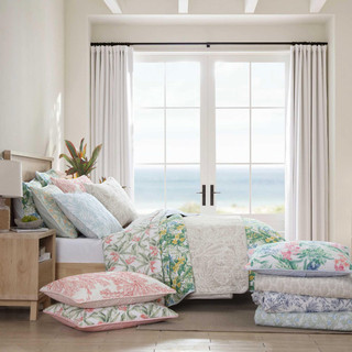 Thumbnail 27: Tommy Bahama Island Orchid Reversible Quilt & Sham Set 