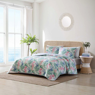 Thumbnail 6: Tommy Bahama Island Orchid Reversible Quilt & Sham Set 