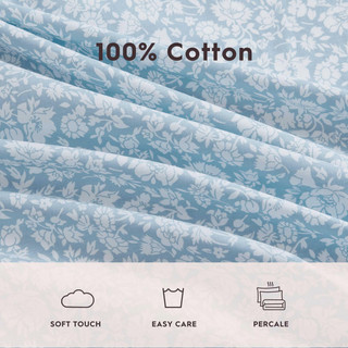 Thumbnail 34: Laura Ashley Laura Ashley Heirloom Ditsy Cotton Percale Sheet Set 
