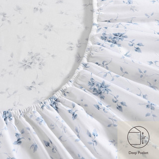 Thumbnail 16: Laura Ashley Laura Ashley Garden Muse Cotton Sateen Sheet Set 