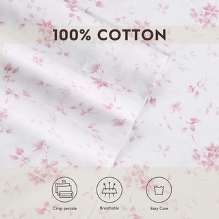 Thumbnail 15: Laura Ashley Laura Ashley Garden Muse Cotton Sateen Sheet Set 