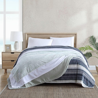 Thumbnail 13: Tommy Bahama Ultra Soft Solid Plush Fleece Blanket 