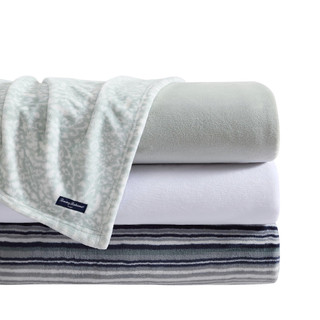 Thumbnail 11: Tommy Bahama Ultra Soft Solid Plush Fleece Blanket 