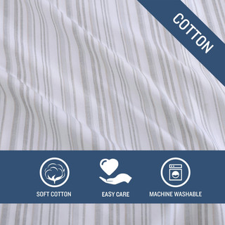 Thumbnail 11: Tommy Bahama Kahanu Stripe Cotton Percale Reversible Sheet Set 