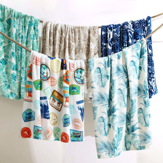 Thumbnail 6: Tommy Bahama Waimea Bay Ultra Soft Plush Fleece Reversible Throw 