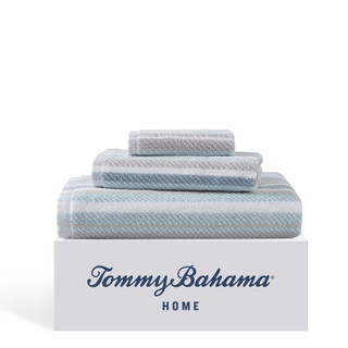 Thumbnail 7: Tommy Bahama Ocean Bay Stripe Cotton Terry Towel Set, 3pc 