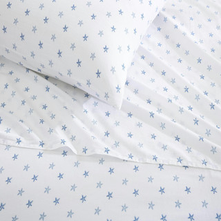 Thumbnail 5: Tommy Bahama Starfish Treasure Cotton Percale 4-Piece Sheet Set 