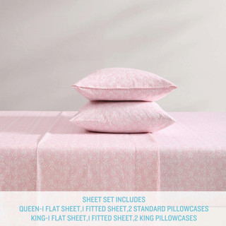 Thumbnail 8: Tommy Bahama Lovely Palms Cotton Percale 4-Piece Sheet Set 