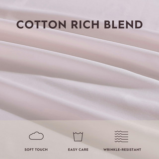 Thumbnail 19: Laura Ashley Laura Ashley T800 Solid Cotton Blend Sheet Set 