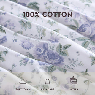 Thumbnail 19: Laura Ashley Laura Ashley Lilian Cotton Sateen Sheet Set 
