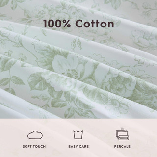 Thumbnail 33: Laura Ashley Laura Ashley Toile Delight Cotton Percale Sheet Set 