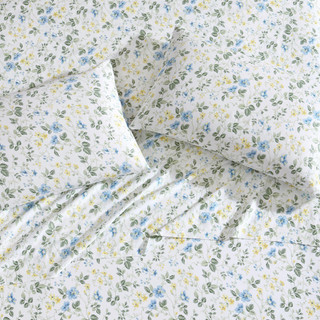 Thumbnail 12: Laura Ashley Laura Ashley Meadow Floral Cotton Sateen Sheet Set 