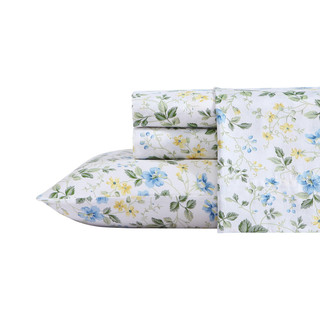 Thumbnail 4: Laura Ashley Laura Ashley Meadow Floral Cotton Sateen Sheet Set 