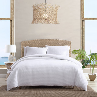 Thumbnail 2: Tommy Bahama Basketweave Solid 3-Piece Duvet Cover Set 