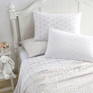Thumbnail 13: Laura Ashley Mae Ultra Soft Microfiber Kid Friendly Sheet Set 