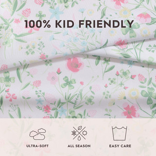 Thumbnail 19: Laura Ashley Posey Ultra Soft Microfiber Kid Friendly Sheet Set 