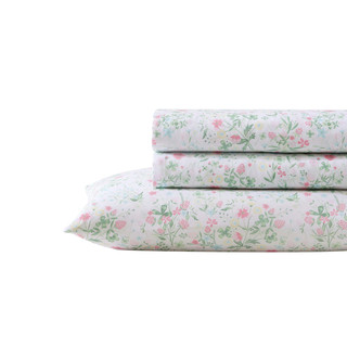 Thumbnail 6: Laura Ashley Posey Ultra Soft Microfiber Kid Friendly Sheet Set 