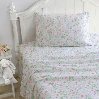 Thumbnail 3: Laura Ashley Posey Ultra Soft Microfiber Kid Friendly Sheet Set 