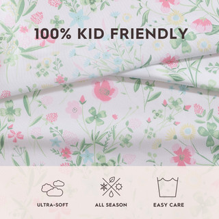 Thumbnail 21: Laura Ashley Posey Ultra Soft Microfiber Kid Friendly Sheet Set 