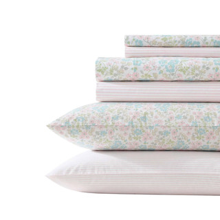 Thumbnail 3: Laura Ashley Laura Ashley 6 Pc. Cotton Percale Sheet Set 